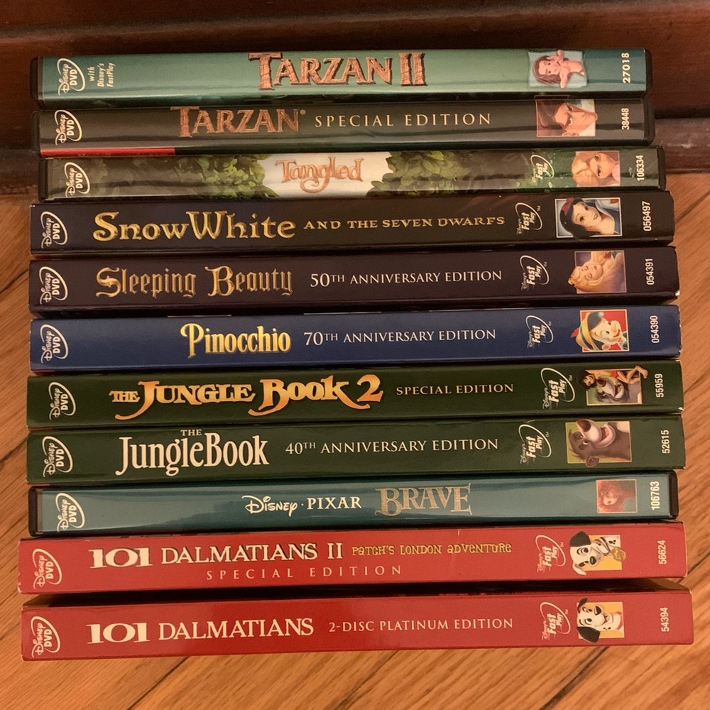 11 Disney DVDs